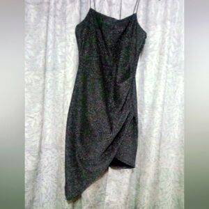 Elegant Black Glitter Dress